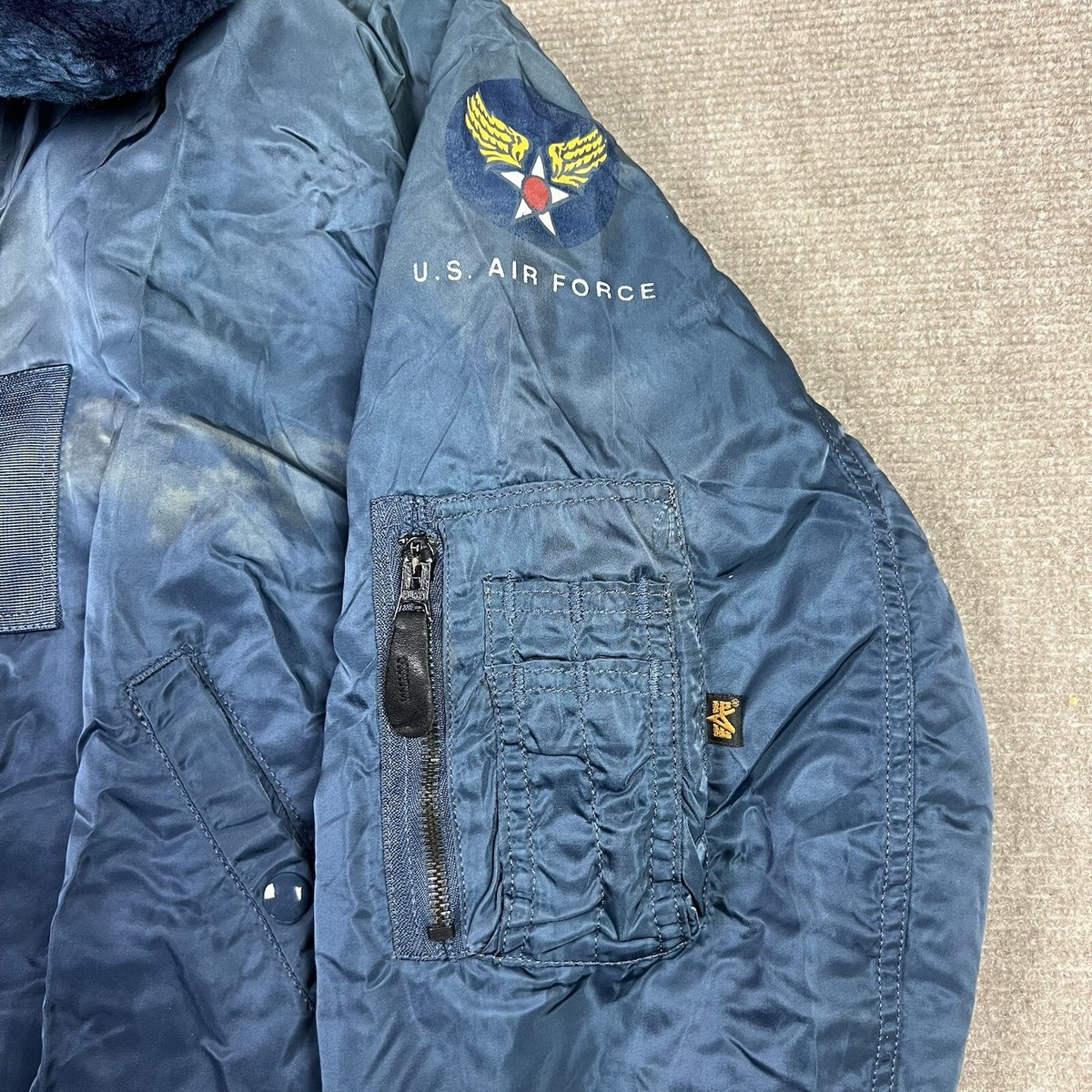 Vintage Alpha Industries B-15C Flying Bomber Jacket Mens
