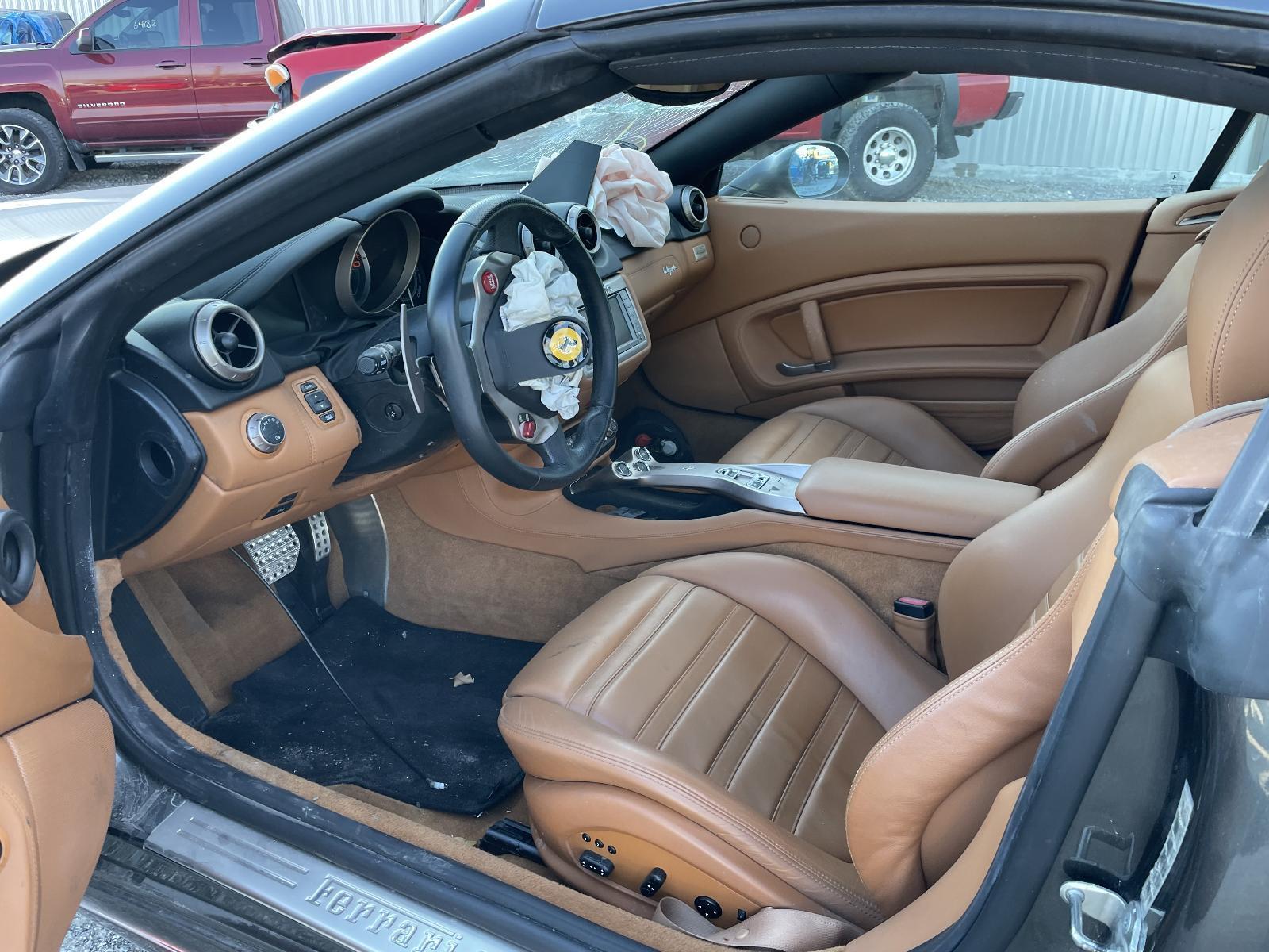 2010 FERRARI CALIFORNIA FRONT CONSOLE LEFT RIGHT TUNNEL CARPET TRIM OEM CUOIO