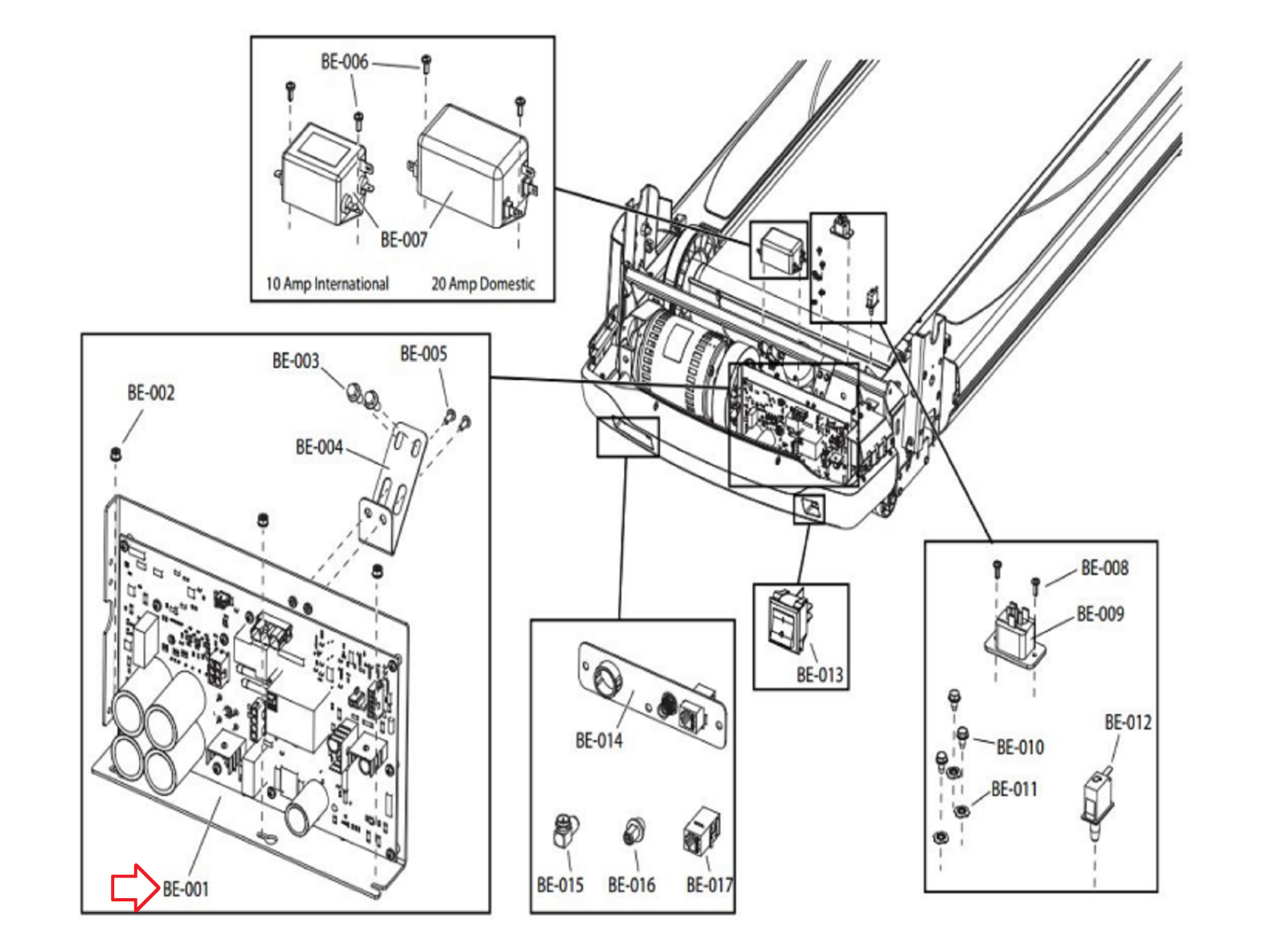Life Fitness Treadmill Lower Motor Control Board Controller AK7500005