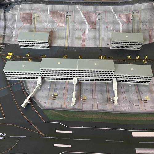 1/400 Airport Terminal Building Air Bridge DIY Model Scene Ornament Gift Toy New - Picture 7 of 40