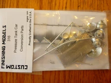Custom Finishing Models  HO #316 Pressure Tank Car Conversion Parts 