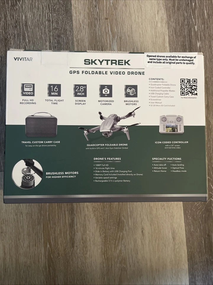 NUEVO Video Drone Plegable Sky Track GPS - DRCSC1 (Gris) - Sellado de Fábrica Foto 2 de 4