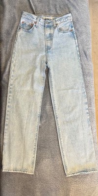 Levi's Ribcage Straight Leg Jeans Damen Hellblau Größe 25