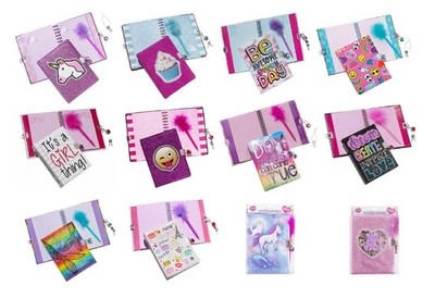 3C4G Three Cheers for Girls Locking Journal/Diary with Feather Pen