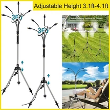 Standing Misters For Outside Patio BBQ, Adjustable Height Stand Misting System