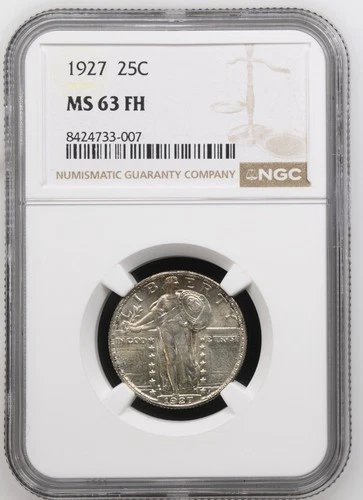 1927 Quarter NGC MS63 FH (Full Head Standing Liberty)