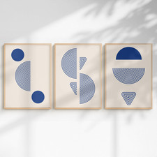 Abstract Geometric Wall Art Print | Modern Boho Neutral Decor | A5 A4 A3