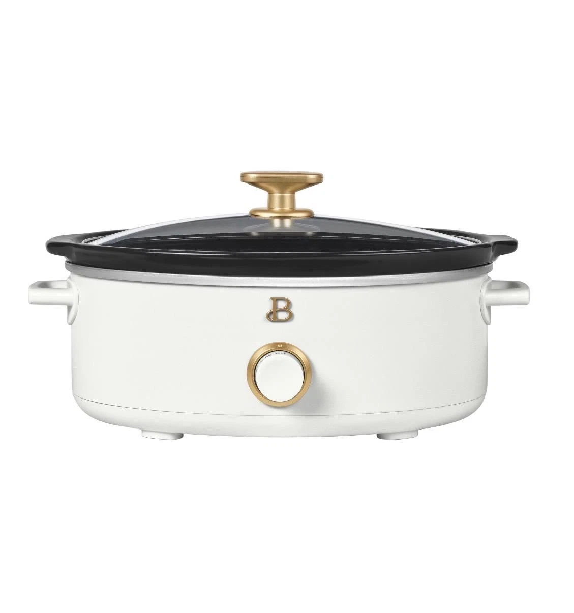 Beautiful by Drew Barrymore 2.5 QT Slow Cooker with Glass Lid In White