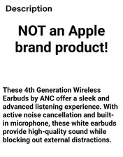 NEW Sealed 4th Generation Wireless In-Ear Headset Active Noise Cancellation*