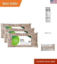 Nutritious Whole Pinto Beans, 16 Oz Bags - 3 Pack for Culinary Versatility