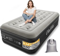 OlarHike Single XL Air Mattress Built-In Pump 46cm High Inflatable Guest Bed
