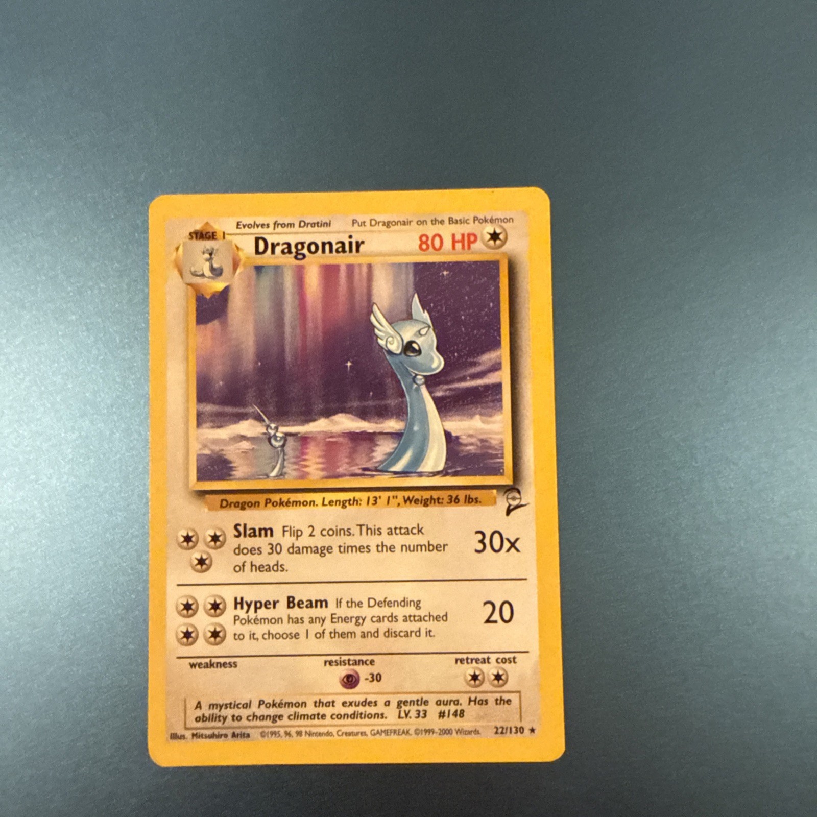 Pokemon Card - Dragonair Base Set 2 22/130 Rare