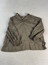 Everlane Pullover Womens Large Olive Green Smocked Cotton Top Long Sleeve Tunic