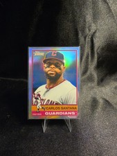 2025 Topps Heritage - Carlos Santana #233 Chrome Refractor