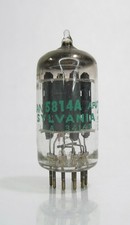 Sylvania Vintage Electronic Vacuum Tube Model JAN 5814A Used Made in USA