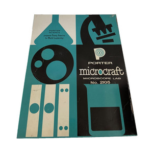 vintage Porter Science Microcraft Microscope Lab, No. 2105 (JK)