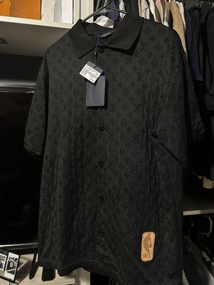 Louis Vuitton x NBA shirt black monogram button shirt NWT