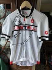 Castelli Men's Full Zip Short Sleeve Cycling Jersey Sz Medium EC