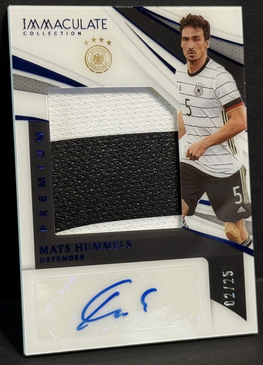 2021 Panini Immaculate Germany Mats Hummels 2-Color Patch Auto