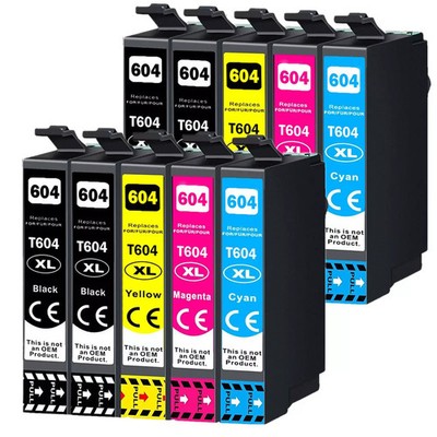 10 XXL Patronen für Epson 604XL Expression Home XP 2200 3205 2205 3200 4200 4205