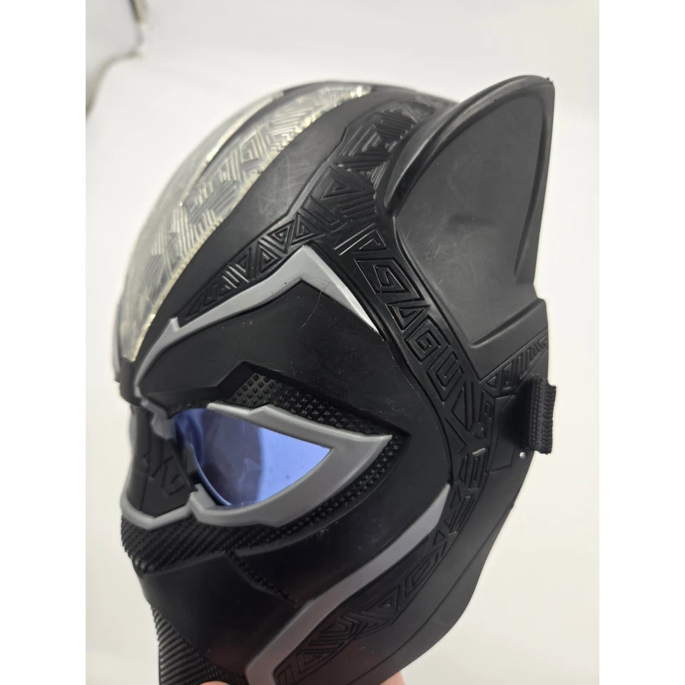 Marvel Black Panther Light Up Vibranium Power FX Mask Flip Down Lenses Halloween Foto 3 de 4