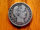Better Date Original Problem Free Very Good+ 1894-S Barber Silver Half Dollar Q1