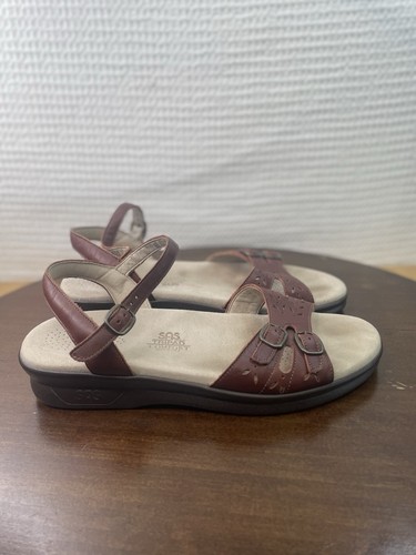 SAS Tripad Comfort Brown Leather Adjustable Sandals Women’s Size 9.5 M - Picture 5 of 11