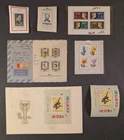 Hungary - 1950'-60' - Nice lot of 5 MNH mini-sheets, 1 FDC and 1 cover, VF.