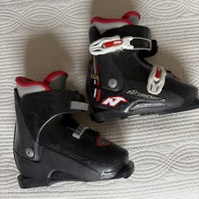Nordica Kids Ski Boots Black and Red 224 mm Pre Owned