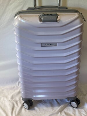 $480 New SAMSONITE Spin Tech Carry-On Spinner Luggage Purple