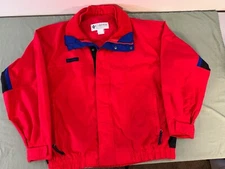 COLUMBIA BUGABOO NYLON JACKET GRAY RED MEN'S XL