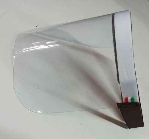 Visiera protettiva protezione viso integrale plastica pvc trasparente - Foto 10 di 10