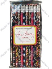 Vera Bradley DECORATIVE Paper Wrapped Pencils, pack of 10, New  Sealed 