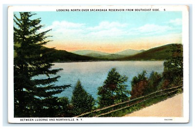 Looking North Sacandaga Reservoir Southeast Side Luzerne Northville NY PC B13
