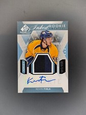 2015-16 UD SP Game-Used Inked Rookie Sweaters /149 Kevin Fiala #IRS-KF Auto RC