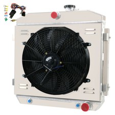 4 Rows Radiator Shroud Fan Kits For 1955-1957 56 Chevrolet Bel Air Nomad V8 Usa 4 Rows Radiator Shroud Fan Kits For 1955-1957 56 Chevrolet Bel Air Nomad V8 Usa