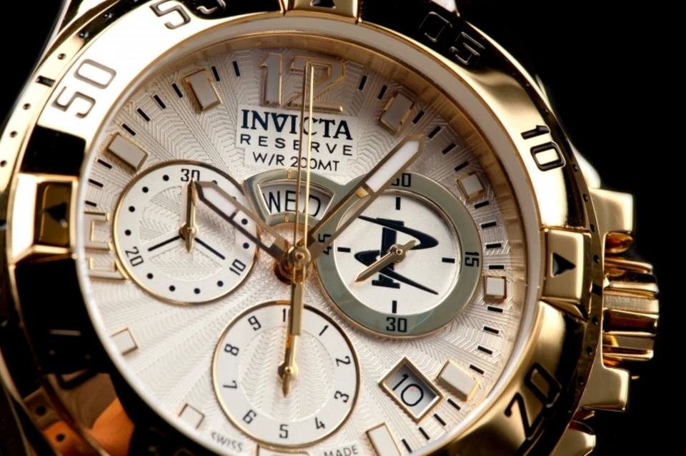 Invicta 10524 Reserve Cronógrafo Suizo Día Y Fecha Blanco Reloj de Mujer - Imagen 2 de 3