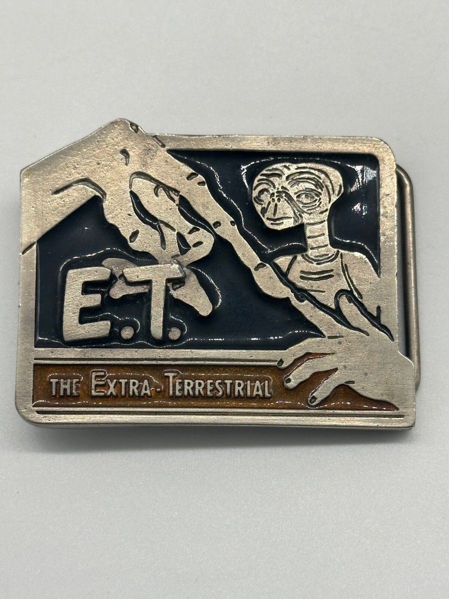 E.T. Movie Vintage Belt Buckle 1982 Original E.T. Movie Promotional Belt Buckle LEE NYC  main image 3