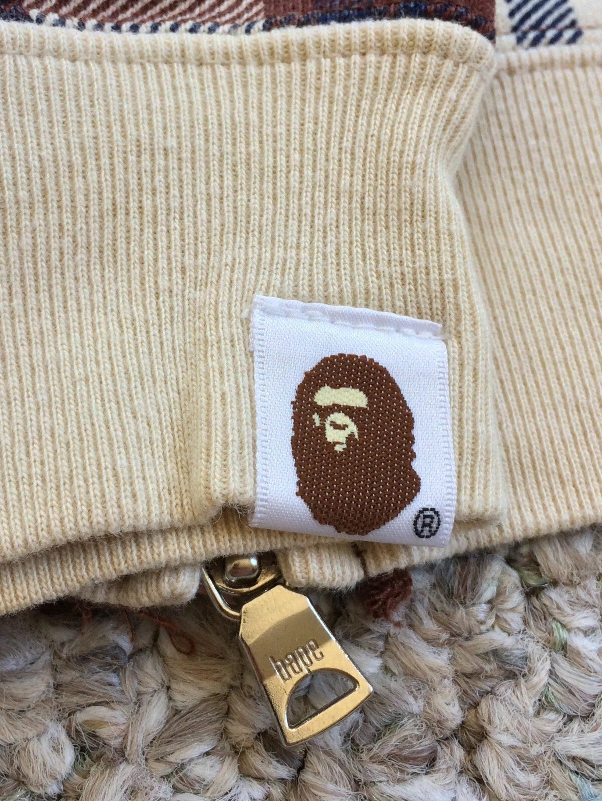 A BATHING APE (BAPE) Felpa con cappuccio e zip intera Bape 15th Anniversary Plaid Shark