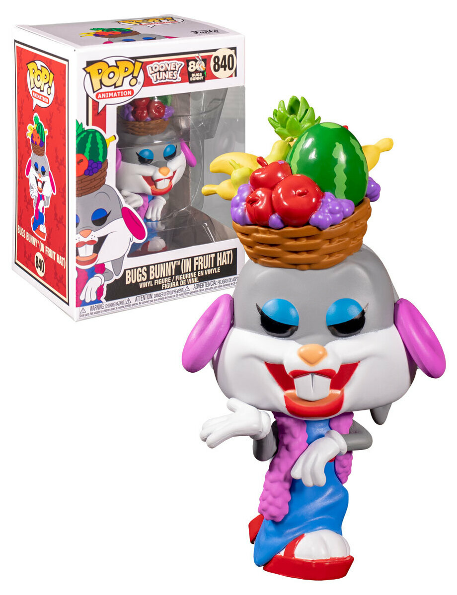 Funko Pop! Animation Looney Tunes #840 Bugs Bunny In Fruit Hat POP