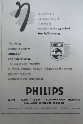 2/1946 PUB PHILIPS LAMPEN LAMPE RADIO RÖNTGEN ELEKTRISCHE PRODUKTE ETA ORIGINAL ANZEIGE