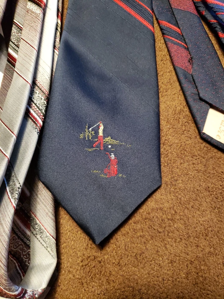 Lote de 3 corbatas con logotipo Via Re (lote 4) Foto 4 de 4