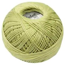 Lizbeth Egyptian Cotton Crochet Thread Size 3 Color 683 Light Leaf Green