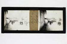 Villy Yonne Burgundy France amateur stereo glass plate circa 1920
