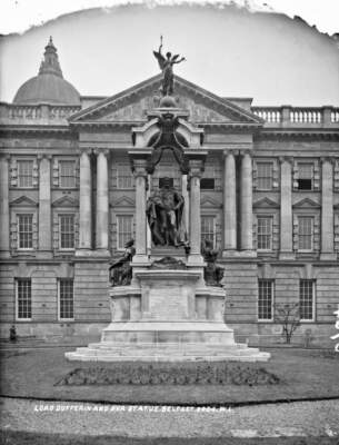 Dufferin & Ava Statue Belfast Co Antrim Ireland c1900 OLD PHOTO