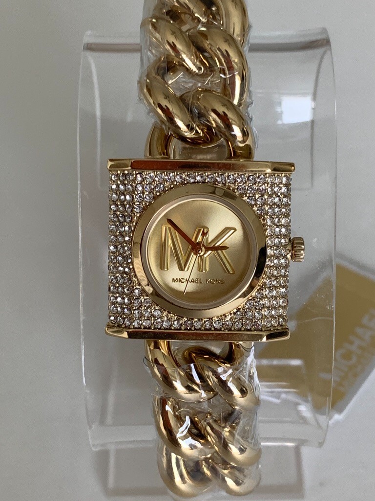 Brand New Michael Kors MK4711 Mini Pave Gold Tone Stainless  display picture 2