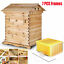 thumbnail 3  - Upgraded Wood Beehive Brood Box Bee House 7PCS Auto Run Bee Comb Hive Frames