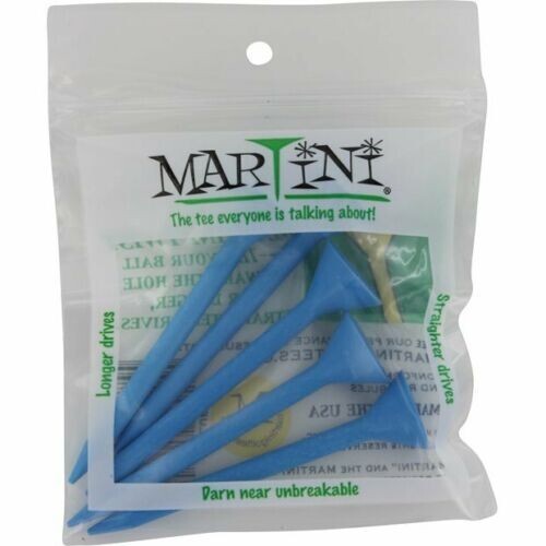 Martini Golf Tees 3 1/4" - 5 Pack - Royal Blue - Picture 2 of 2