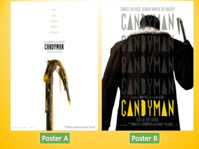 2 Filmplakate: CANDYMAN (2020)  je A1 59 x 84 cm  VOR- UND HAUPTPLAKAT