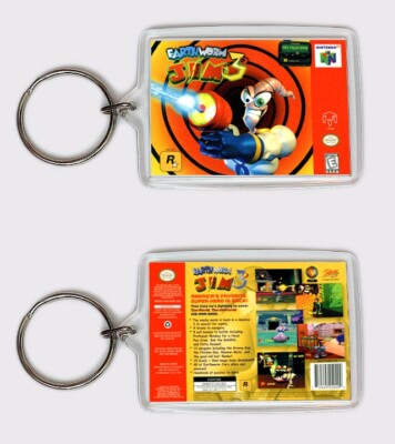 Earth Worm Jim 3D Nintendo 64 Schlüsselanhänger Keyring